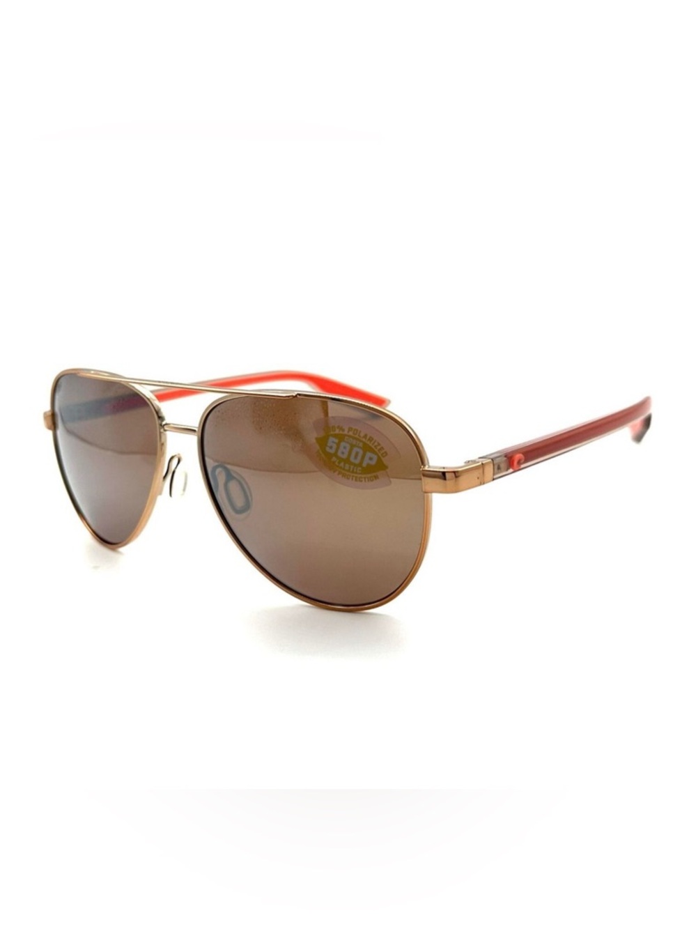 COSTA PELI 580P Polarized Aviator style Costa Del Mar Sunglasses Unisex